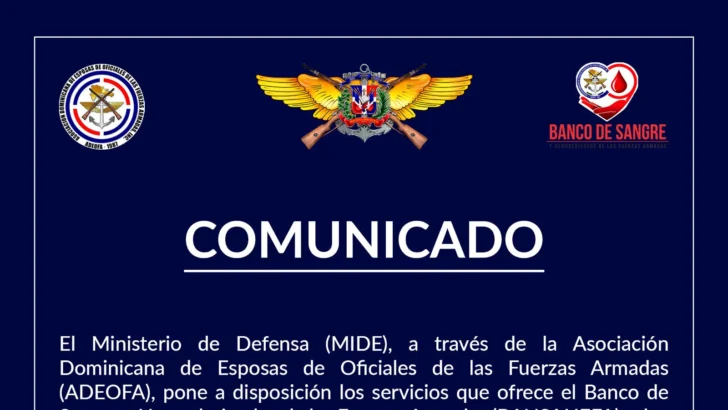 Ministerio de Defensa pone su banco de sangre a disposición de heridos en tragedia de Jet Set Ministerio de Defensa pone su banco de sangre a disposición de heridos en tragedia de Jet Set