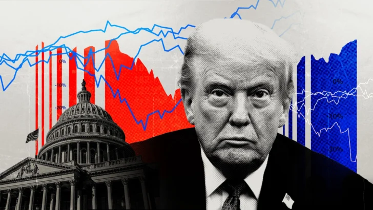 El gráfico que muestra la baja aprobación de Trump en sus primeros 100 días de gobierno