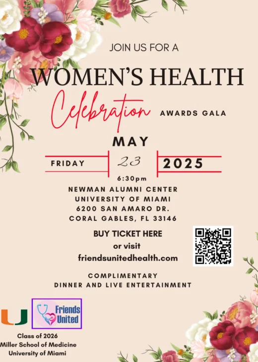 Friend United For Health y Universidad Miami anuncian Gran Gala benéfica