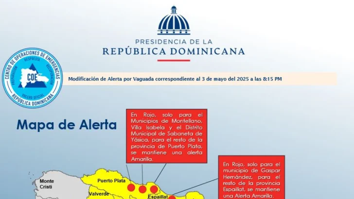 El COE eleva a cinco los municipios en alerta máxima por intensas lluvias