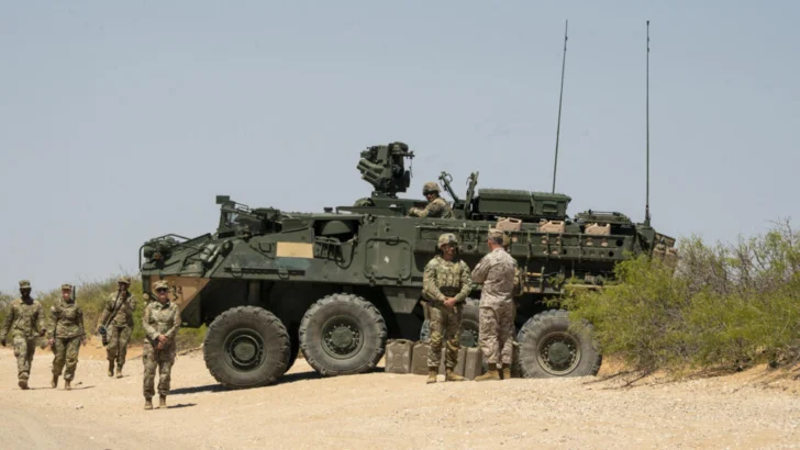 En el corazón de la nueva base militar en la frontera entre Estados Unidos y México