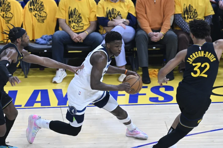 Anthony Edwards lidera a los Timberwolves a su tercer triunfo frente a los Warriors