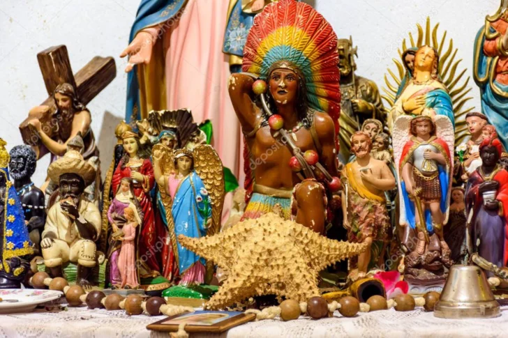  Altar de la religiosidad afrocaribeña. Foto: fuente externa.