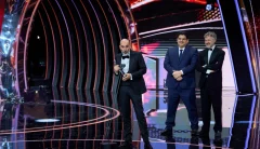 Director y productores de Aun estoy aquí, película brasilera ganadora de mejor actriz y mejor dirección Premios Platino.