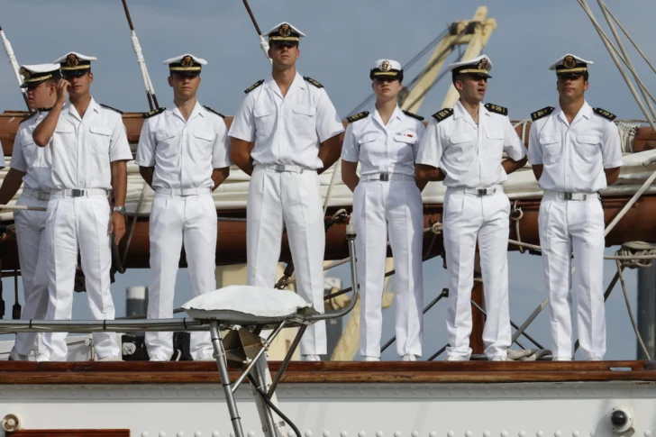 El Juan Sebastián de Elcano llega a Santo Domingo con la princesa Leonor a bordo