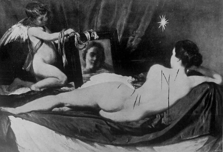  El estado del lienzo tras el atentado del 1914