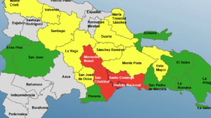 Vaguada obliga al COE a colocar en alerta a 22 provincias, cuatro de ellas en rojo