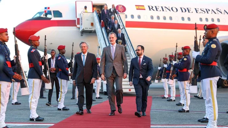 El rey de España llega a Santo Domingo
