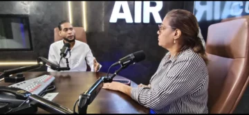  Sagrario Gómez y Pedro Cruz en Contrapropuesta hablando de filosofía.