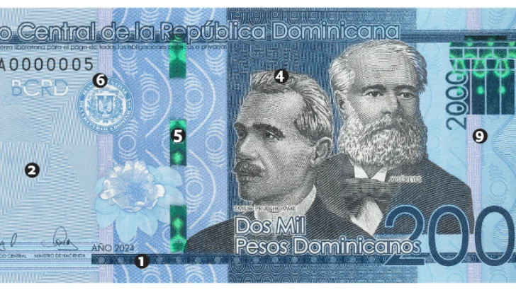 Banco Central emite billetes de 2 mil pesos, año 2024 Banco Central emite billetes de 2 mil pesos, año 2024