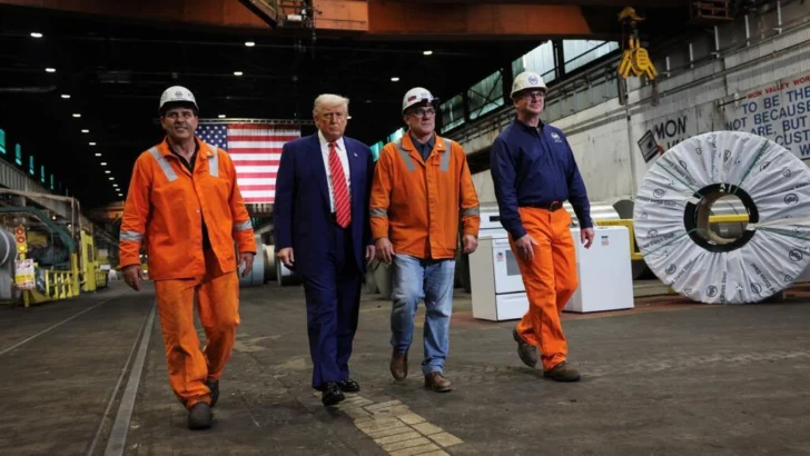 Trump dice que duplicará los aranceles al acero y al aluminio hasta el 50%
