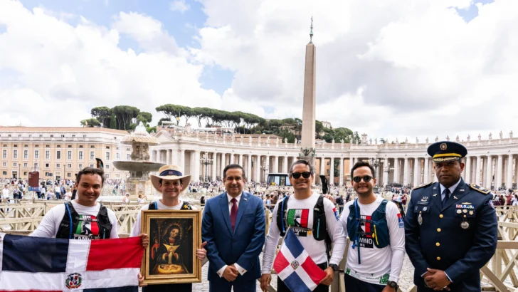 La Virgen de la Altagracia llega al Vaticano tras peregrinación de 200 kilómetros