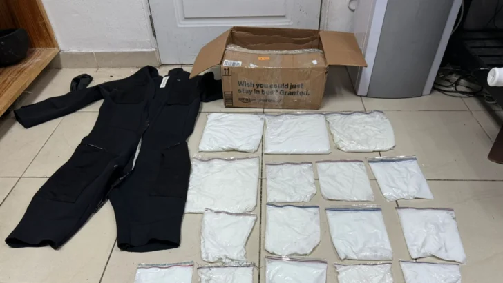 DNCD incauta 19 láminas de cocaína adheridas en traje de buzo con destino a EE. UU. DNCD incauta 19 láminas de cocaína adheridas en traje de buzo con destino a EE. UU.