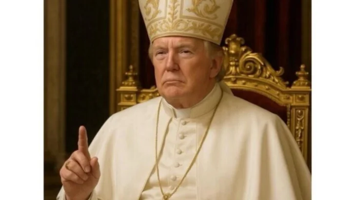 Trump publica una imagen que lo representa como el papa