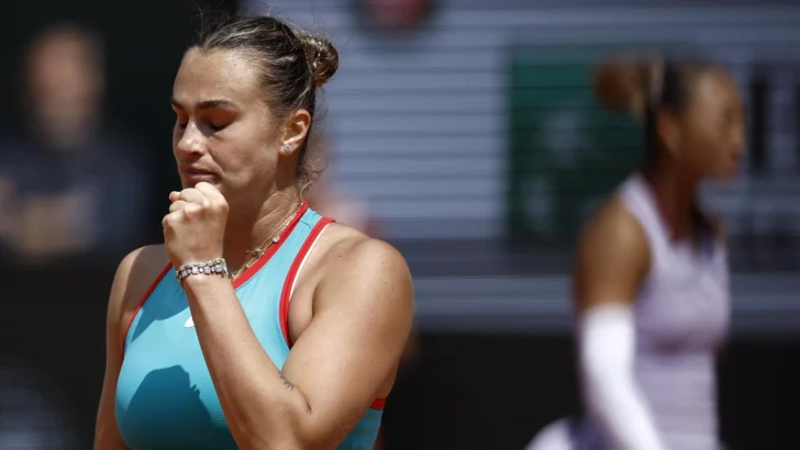 Sabalenka protagoniza reacción de campeona ante la campeona olímpica Sabalenka protagoniza reacción de campeona ante la campeona olímpica