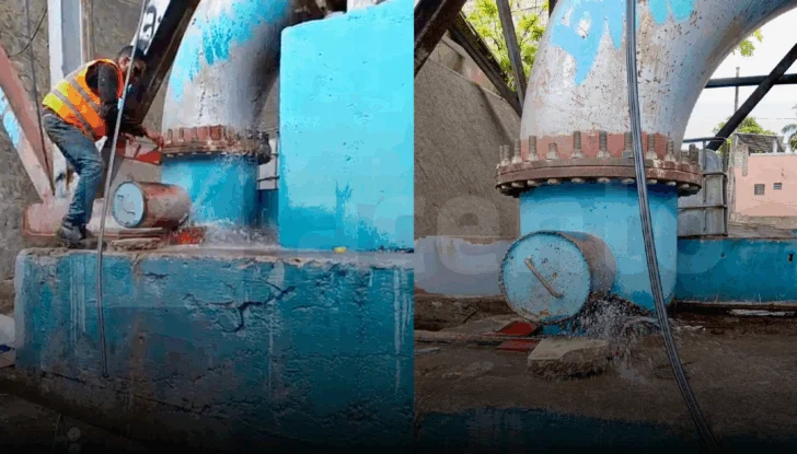 Avería en línea de trasvase en el Puente de la 17 deja sin agua potable a sectores de SDE