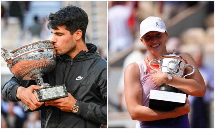 Español Alcaraz y polaca Swiatek, campeones parisinos en jaque