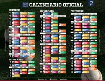 LIDOM da a conocer calendario del campeonato 2025-26