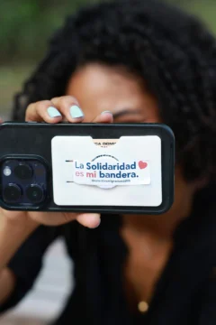 La solidaridad es mi bandera