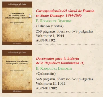  Las dos primeras publicaciones del AGN en 1944.