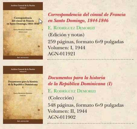  Las dos primeras publicaciones del AGN en 1944.