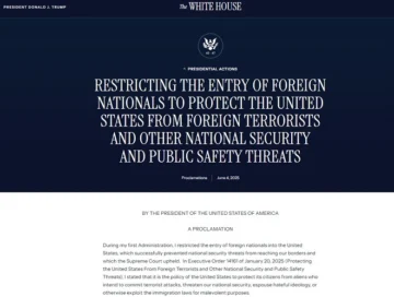 Trump prohíbe viajes a EEUU desde 12 países y restricciones para otros 7