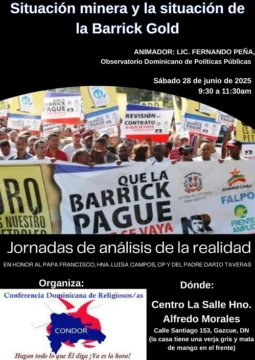 Discutirán el sábado 28 todo lo que hace y no hace la Barrick-Pueblo Viejo