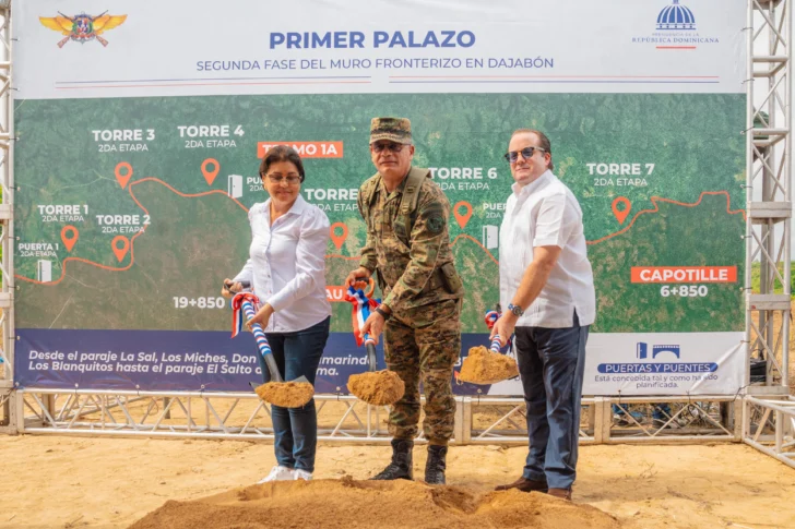 Dan primer palazo para iniciar segunda fase de la verja perimetral fronteriza en Dajabón
