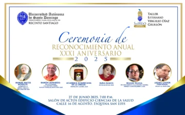 El Taller Literario Virgilio Díaz Grullón celebrará su 31 aniversario con entrega de reconocimiento a escritores, gestores e instituciones culturales del país