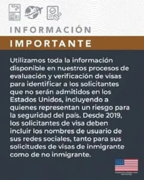 Embajada de EEUU revisa desde 2019 redes sociales de solicitantes de visado Embajada de EEUU revisa desde 2019 redes sociales de solicitantes de visado