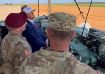  Trump en Fort Bragg, la mayor base militar en suelo estadounidense.