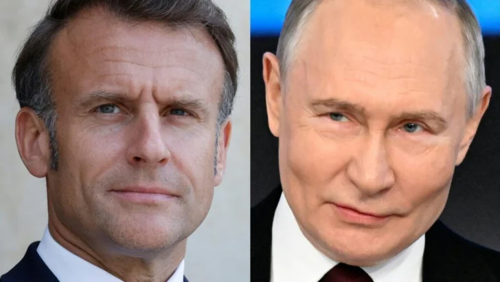 Macron pide a Putin alto el fuego en Ucrania en su primera conversación en tres años