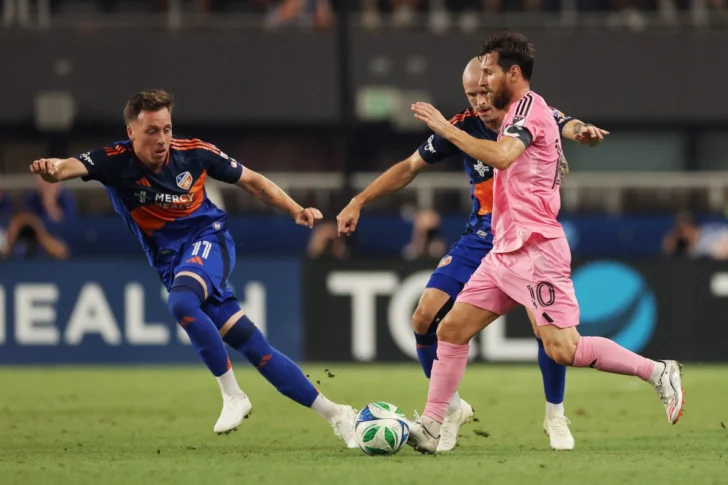 El Cincinnati frena a Messi con goleada al Inter Miami