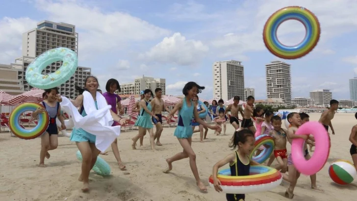 En Corea del Norte, el balneario de Wonsan no logra seducir a los rusos