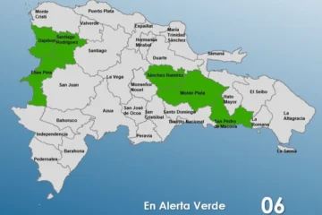 COE mantiene alerta verde en seis provincias por lluvias