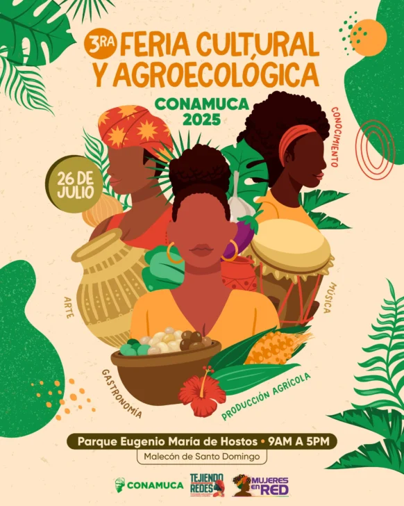 CONAMUCA celebrará hoy la III Feria Afro Cultural 2025 en el malecón de Santo Domingo