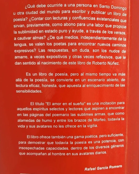 'El amor en el sueño y otras emociones, ilusiones y más': El onirismo lírico de Roberto Núñez