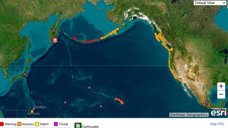 Amenaza de tsunami grave en EE.UU. 