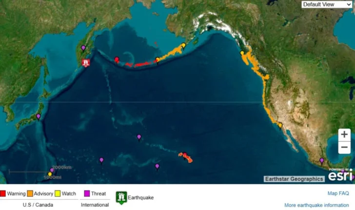 Amenaza de tsunami grave en EE.UU. 'ha pasado completamente', asegura el Gobierno