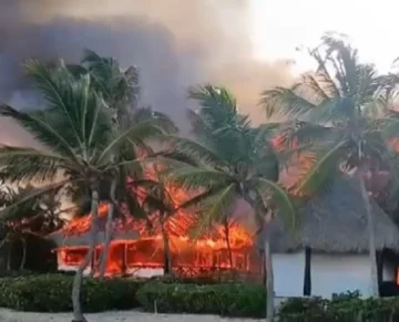 Incendio en Cap Cana afecta a varias villas