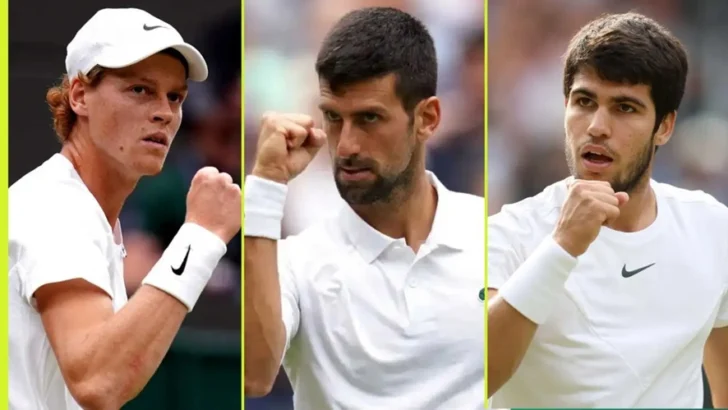 Este viernes Djokovic-Sinner y Alcaraz-Fritz definen rivales de la final