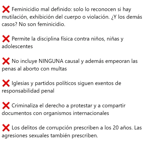 Senado aprueba en segunda lectura Código Penal sin causales Senado aprueba en segunda lectura Código Penal sin causales