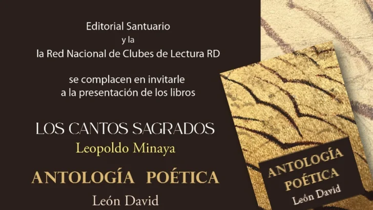Obras de los poetas Leopoldo Minaya y León David serán puestas en circulación este martes