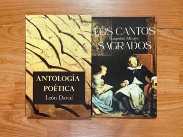 Ponen en circulación los libros 'Los cantos sagrados', de Leopoldo Minaya, y 'Antología poética', de León David