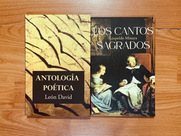 Ponen en circulación los libros 'Los cantos sagrados', de Leopoldo Minaya, y 'Antología poética', de León David Ponen en circulación los libros 'Los cantos sagrados', de Leopoldo Minaya, y 'Antología poética', de León David