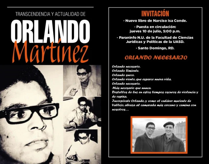 Narciso Isa Conde presenta nuevo libro sobre Orlando Martínez