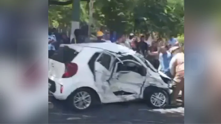 Reportan fallecido en accidente en avenida Anacaona