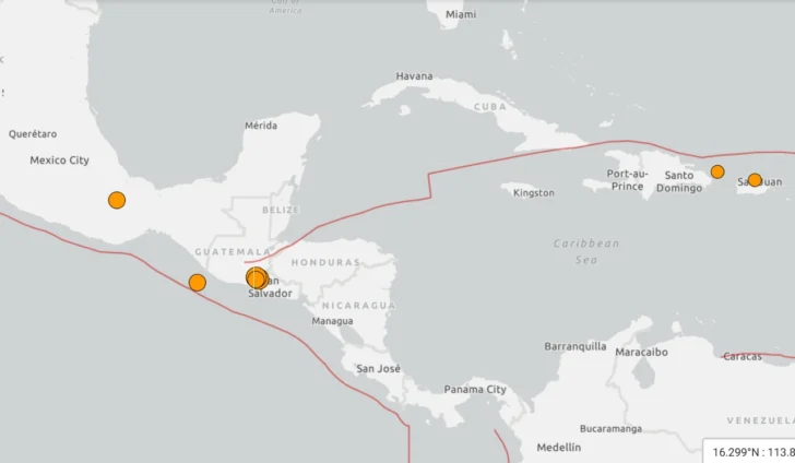 Fuertes sismos de 5,6 y 5,3 de magnitud sacuden Guatemala, El Salvador y Honduras