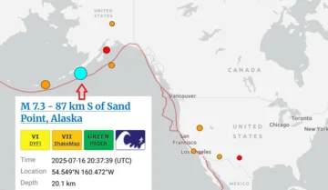 Terremoto de magnitud 7,2 activa alerta por tsunami en Alaska (EEUU)