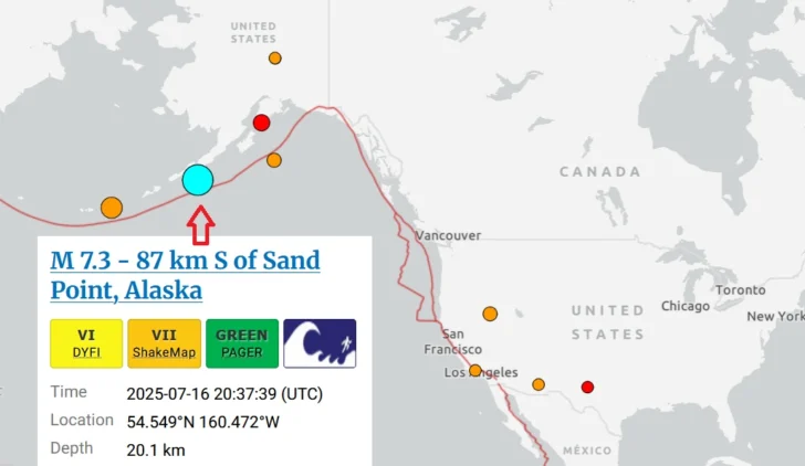 Terremoto de magnitud 7,2 activa alerta por tsunami en Alaska (EEUU) Terremoto de magnitud 7,2 activa alerta por tsunami en Alaska (EEUU)